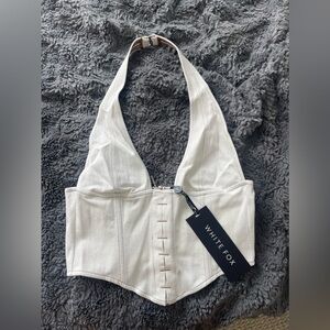 White Fox Halter Top